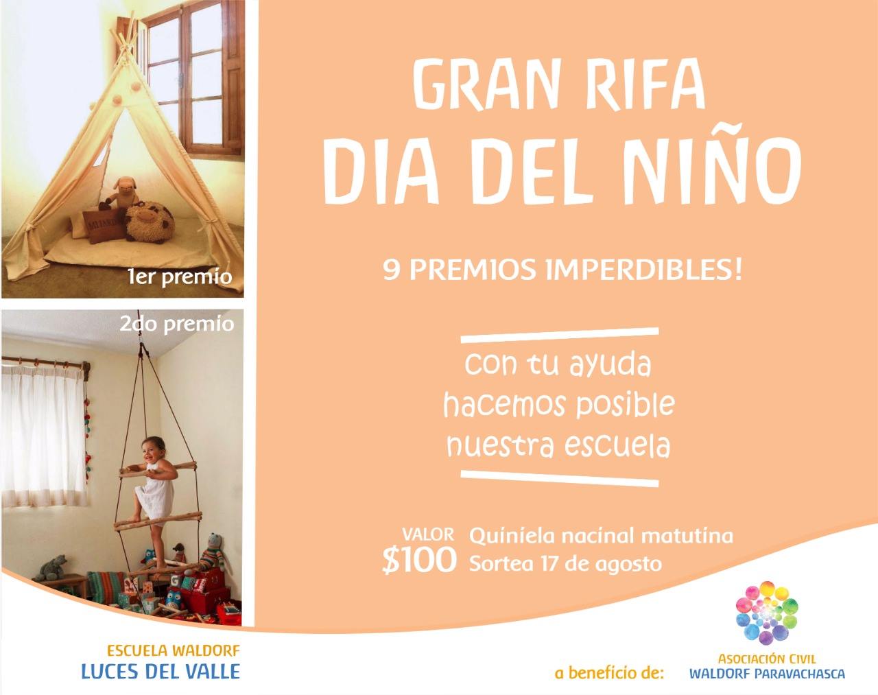 Waldorf Paravachasca - **GRAN RIFA DÍA DEL NIÑO** Se viene la rifa de ...