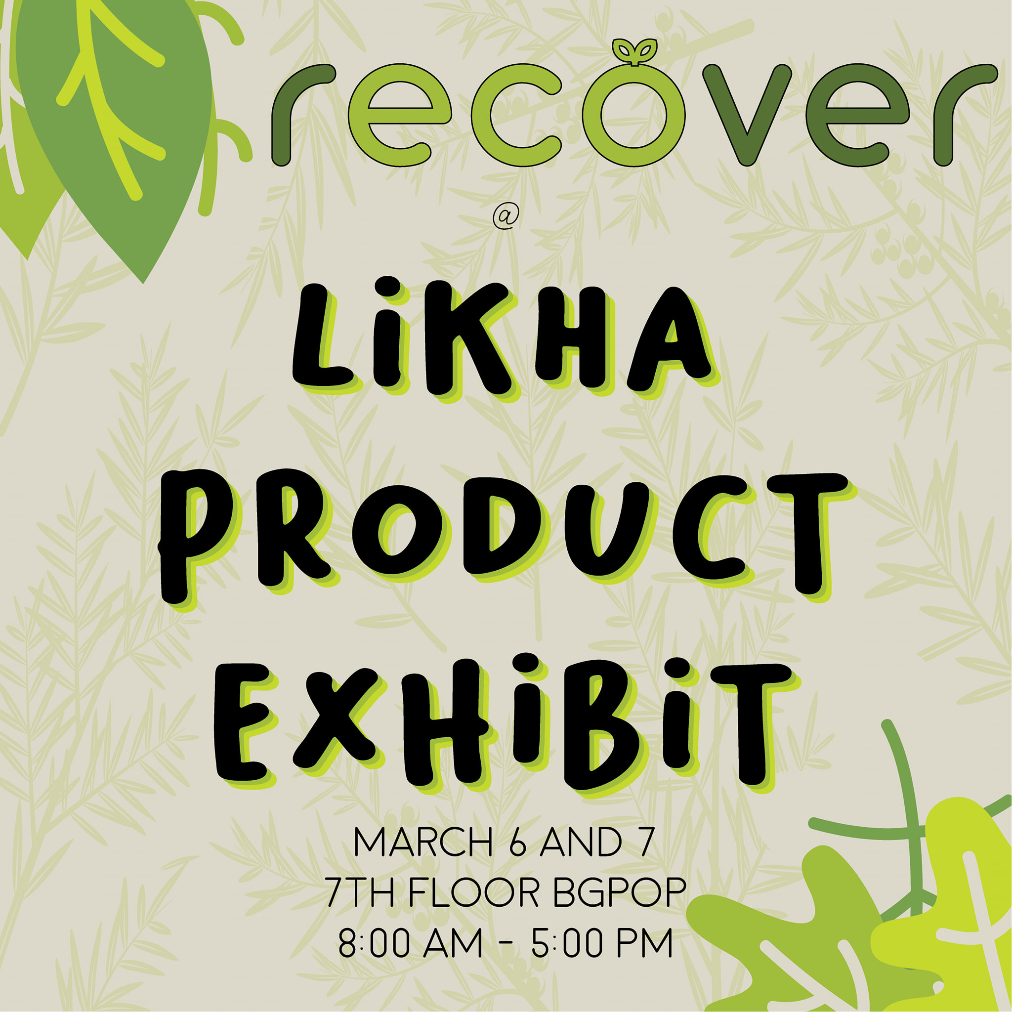 Recover - 🌿 You can now visit Recover Inc at the LIKHA: Go... | Facebook