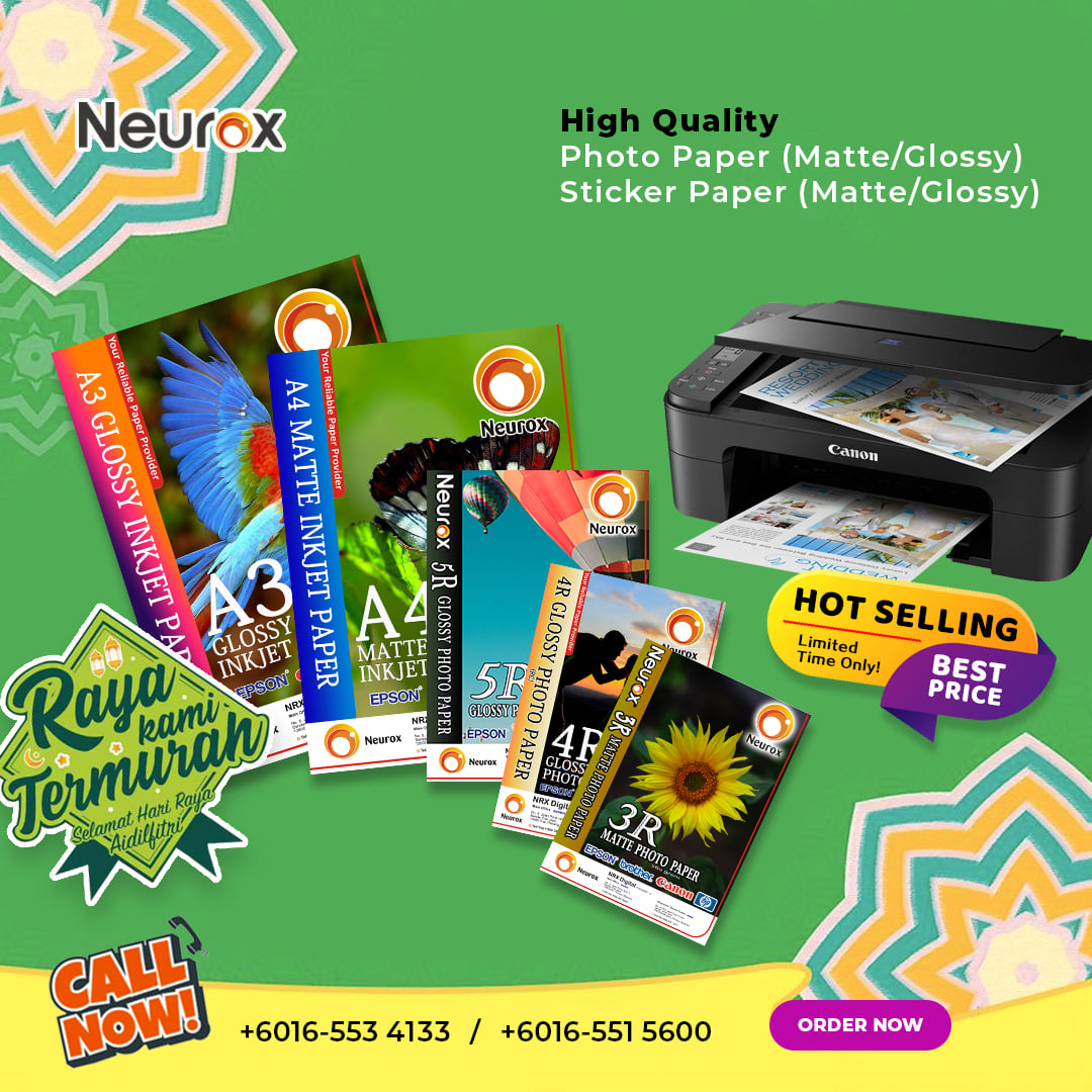 Neurox Printer Specialist - High Quality Photo Paper (Matte/Glossy) A3 ...