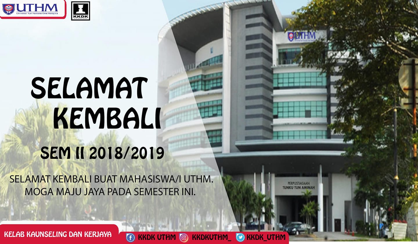 KKDK UTHM - Assalamualaikum and Hi everyone. 🙂 Kami dari...