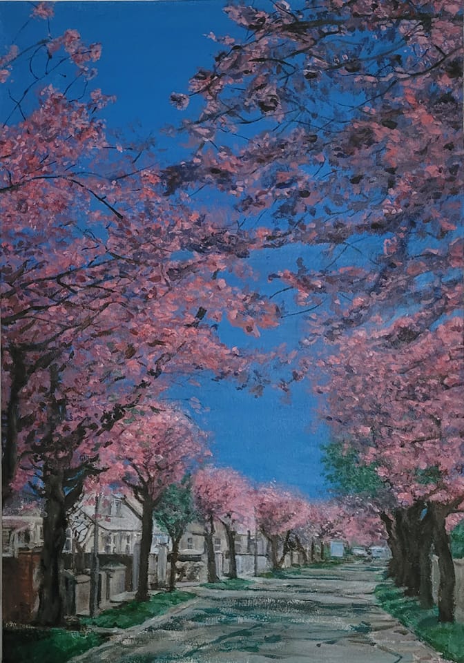 Lane of Cherry Blossom 🎨Ingeborg Eggertz