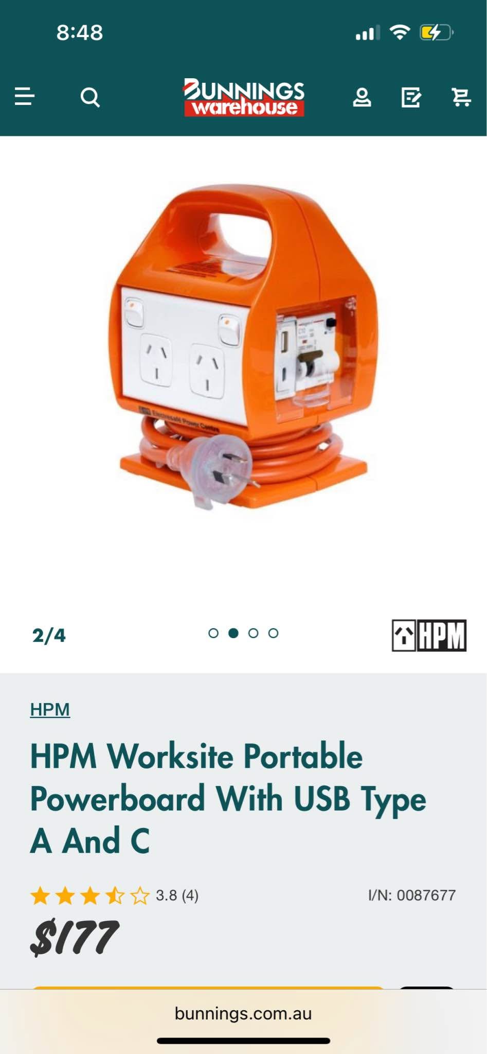 2x Worksite Power Box With USB Ports - Sports Trading Cards - Perth ...