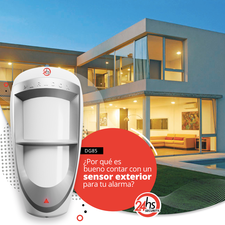 24hs.SECURITY - El sensor PARADOX DG85 es un detector de...