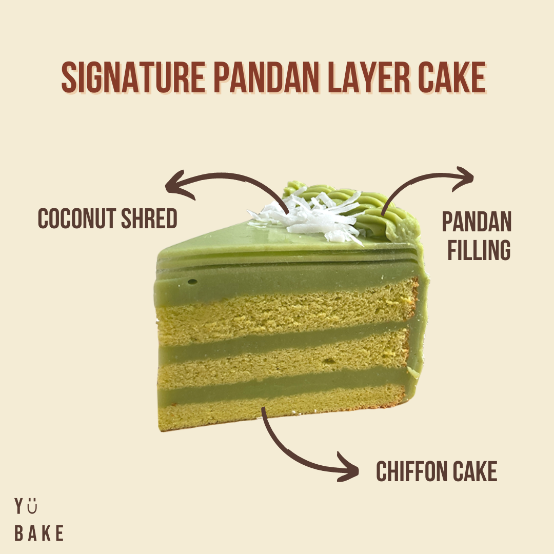 YuBake - 【🌟 YuBake 4个最受欢迎的蛋糕😍】 Signature Pandan Layer... | Facebook