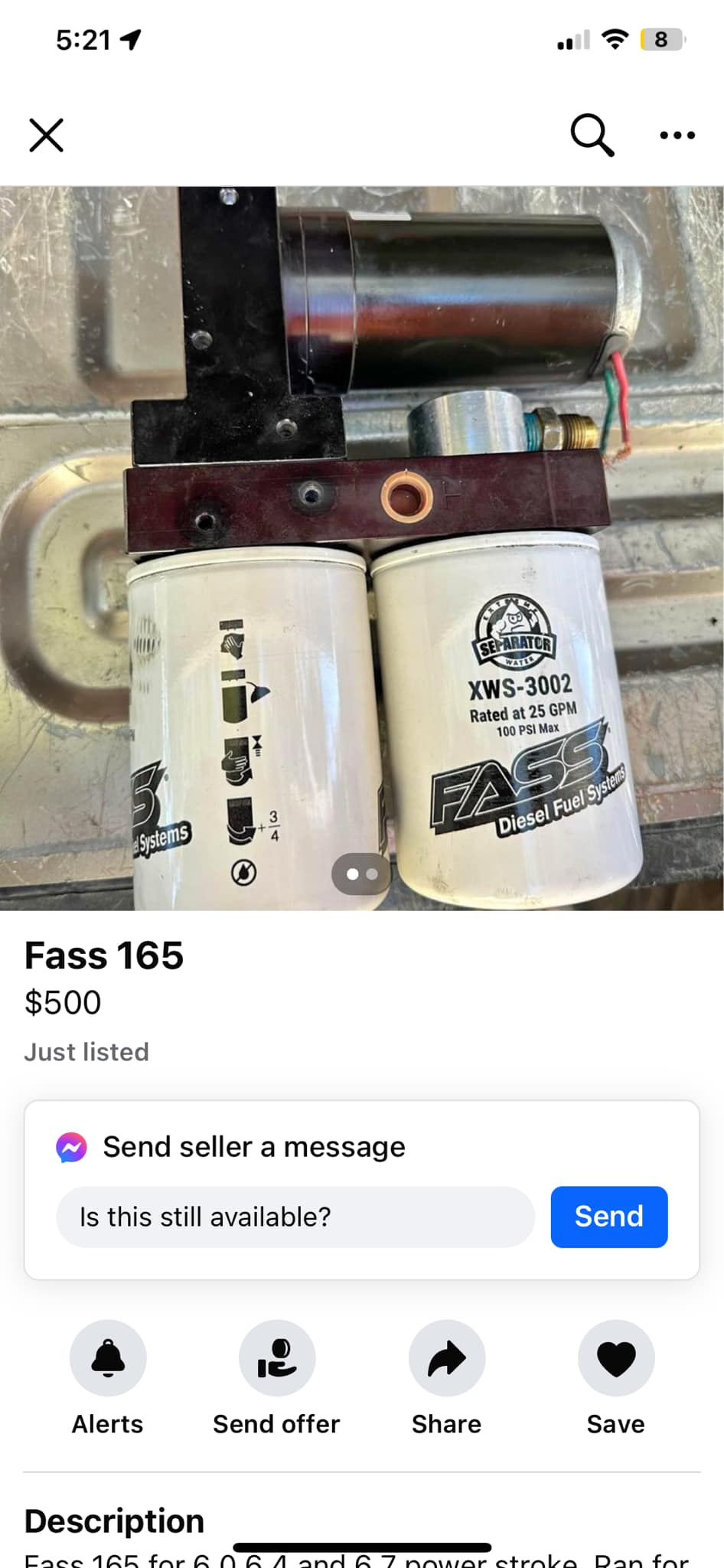 FASS Direct Replacement Fuel Pump Relocation Kit RK02 For 98.5-02 Dodge 5.9L Cummins - Made In USA