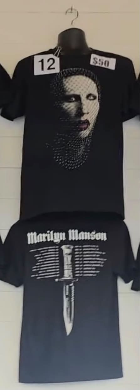 Marilyn Manson XL tour tee availability