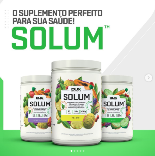 SOS Suplementos - Você já conhece o SOLUM? 🤔 SOLUM é um...