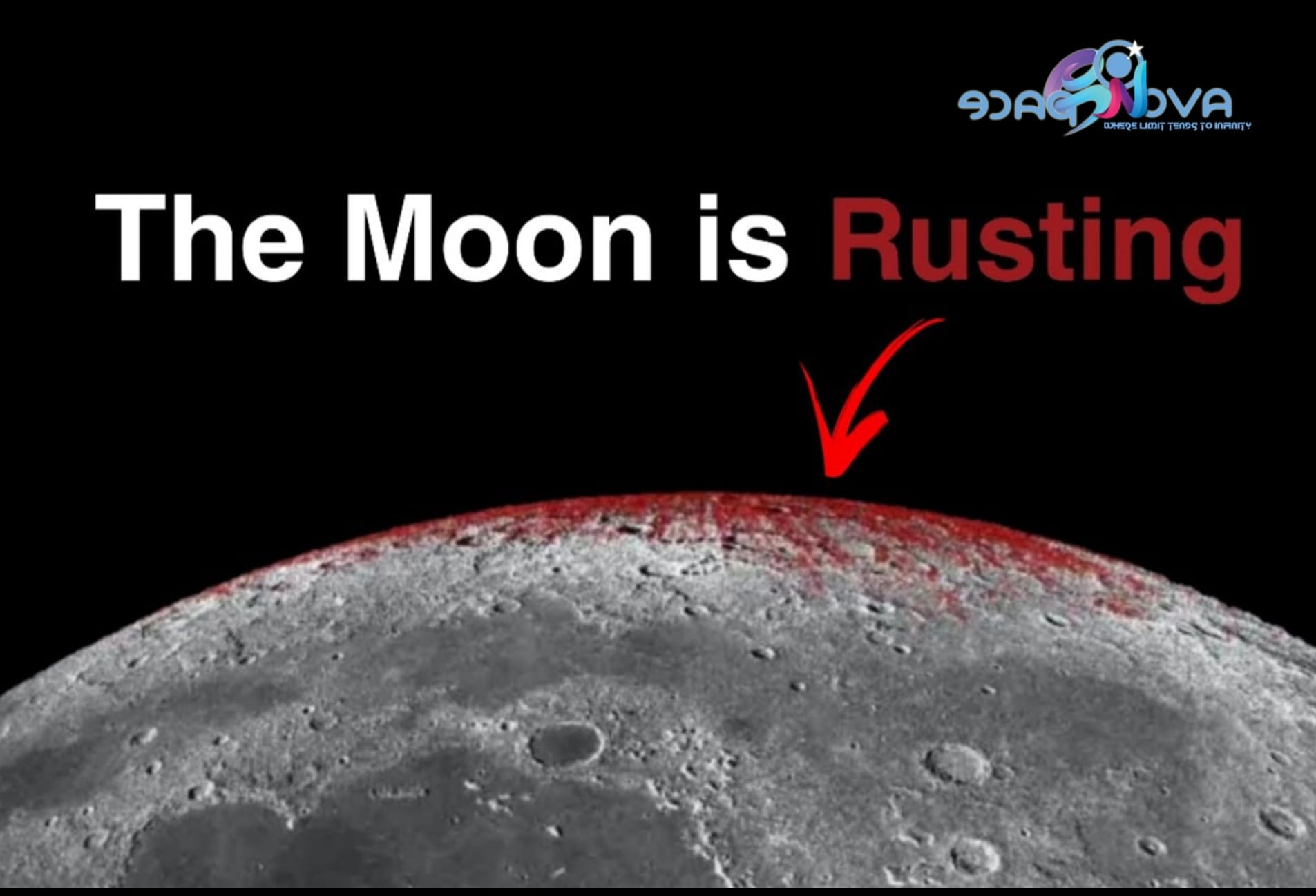 Spaceonova - New research shows the Moon has rust on its... | Facebook