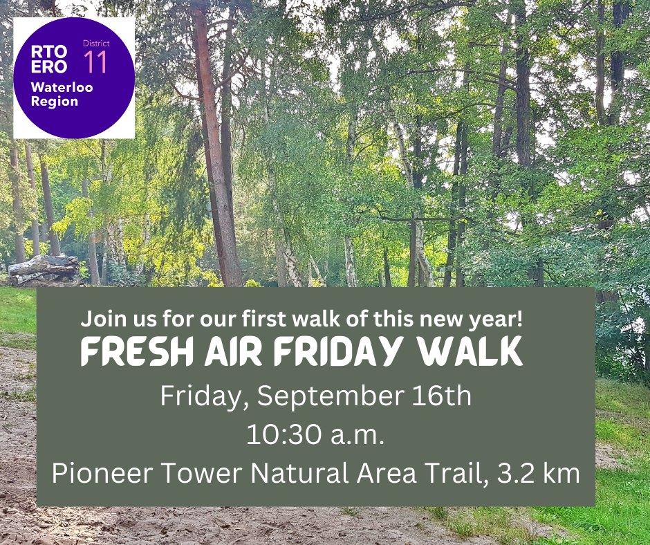 Rtoero District 11 Waterloo Region - Join us for our first FRESH AIR ...