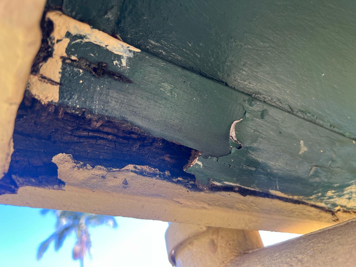 A leaking gutter causing the timber... - Power Building Group