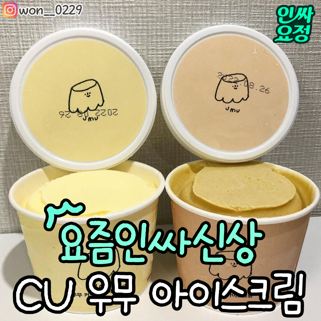 인싸요정 - 제주 푸딩맛집 #우무아이스크림 실사 뜸💛 우무 땅콩&우무 커스터드 두 가지 맛인데 찌이인하고... | Facebook