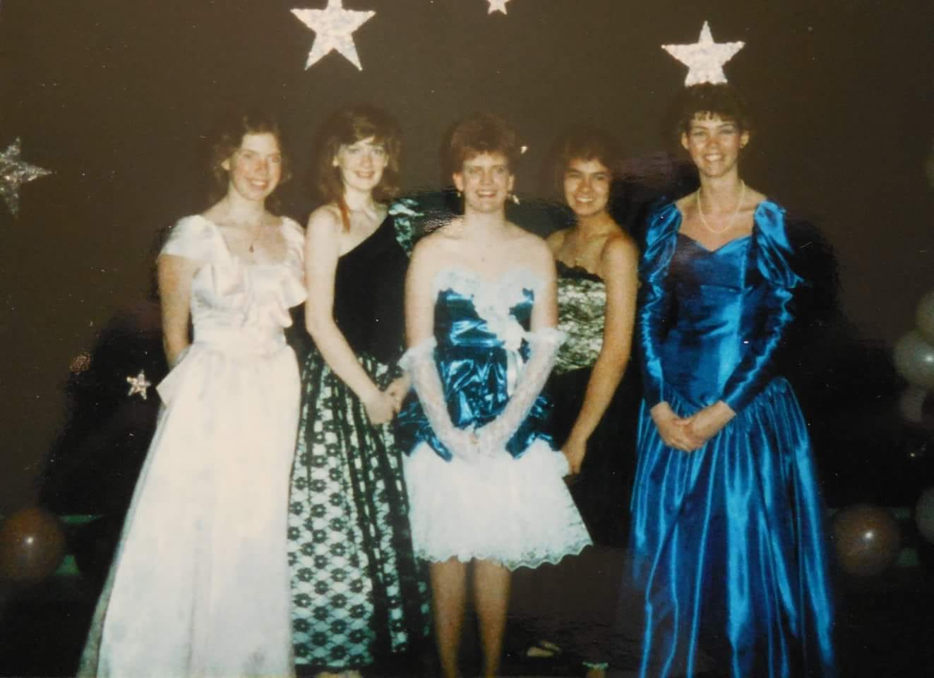 Prom season is soon, and did we have the styles. 😜 Here's a collection of prom dresses from various years in the 80s. Can they still dye the shoes to match, or