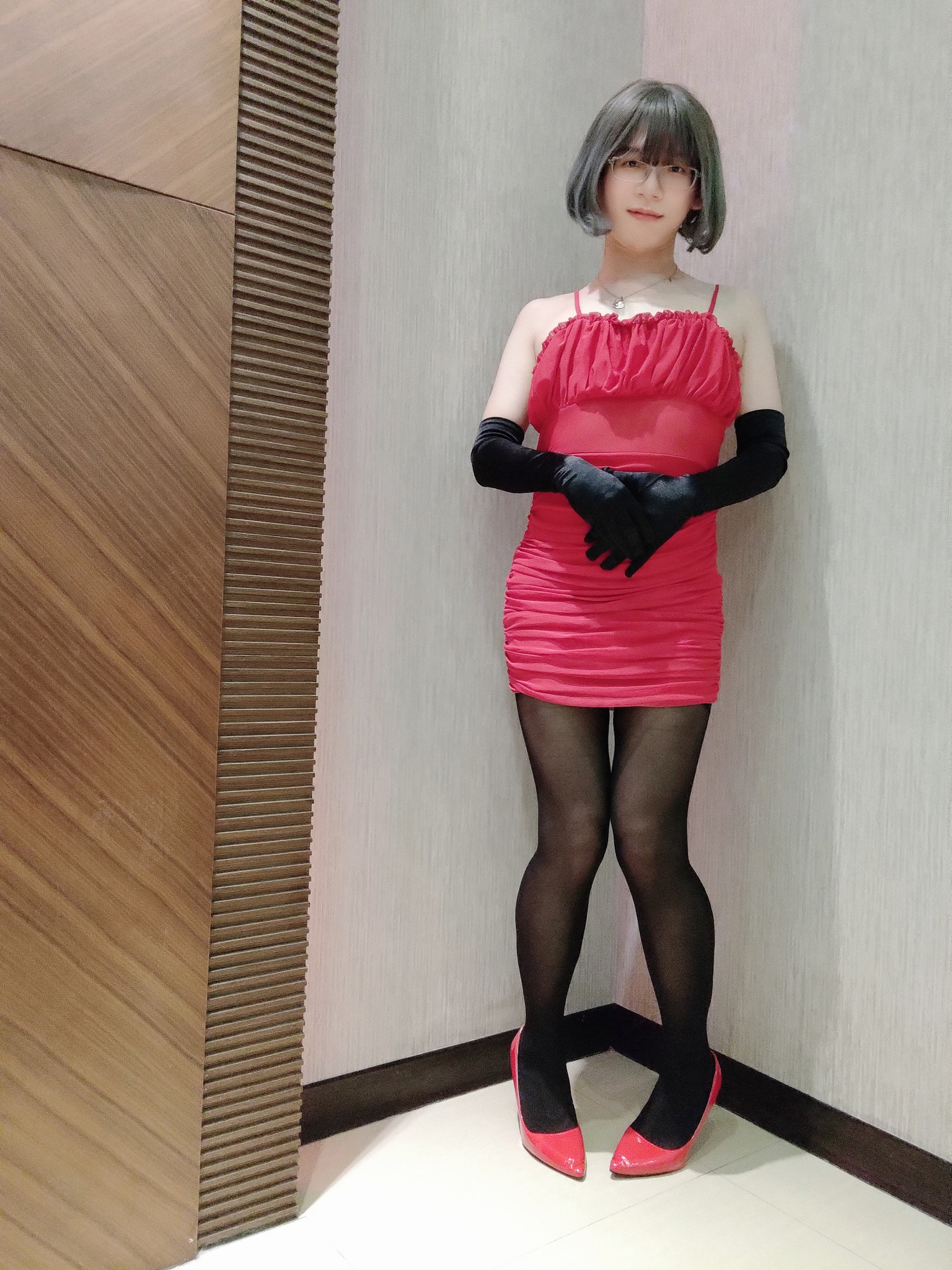 In my little black dress stockings and heels era 💄💋👠