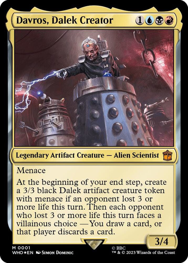 dr who cards mtg Magic: The Gathering Doctor Commander Deck A copy of a permanent spell becomes a token.) Whenever you copy a spell Doctor Who (WHO) Card Gallery