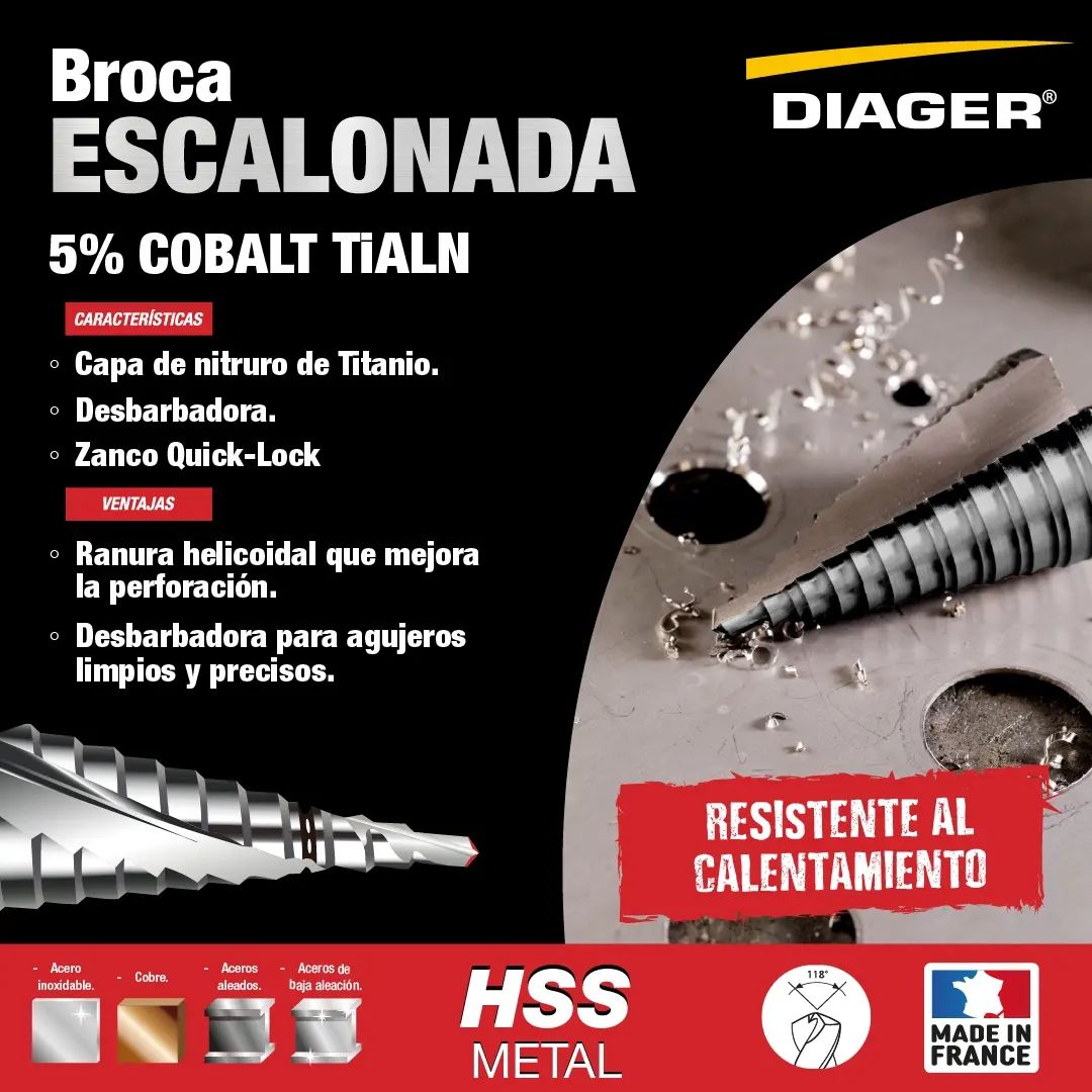 Diager Brocas - Conoce la Nueva Broca Escalonada para... | Facebook