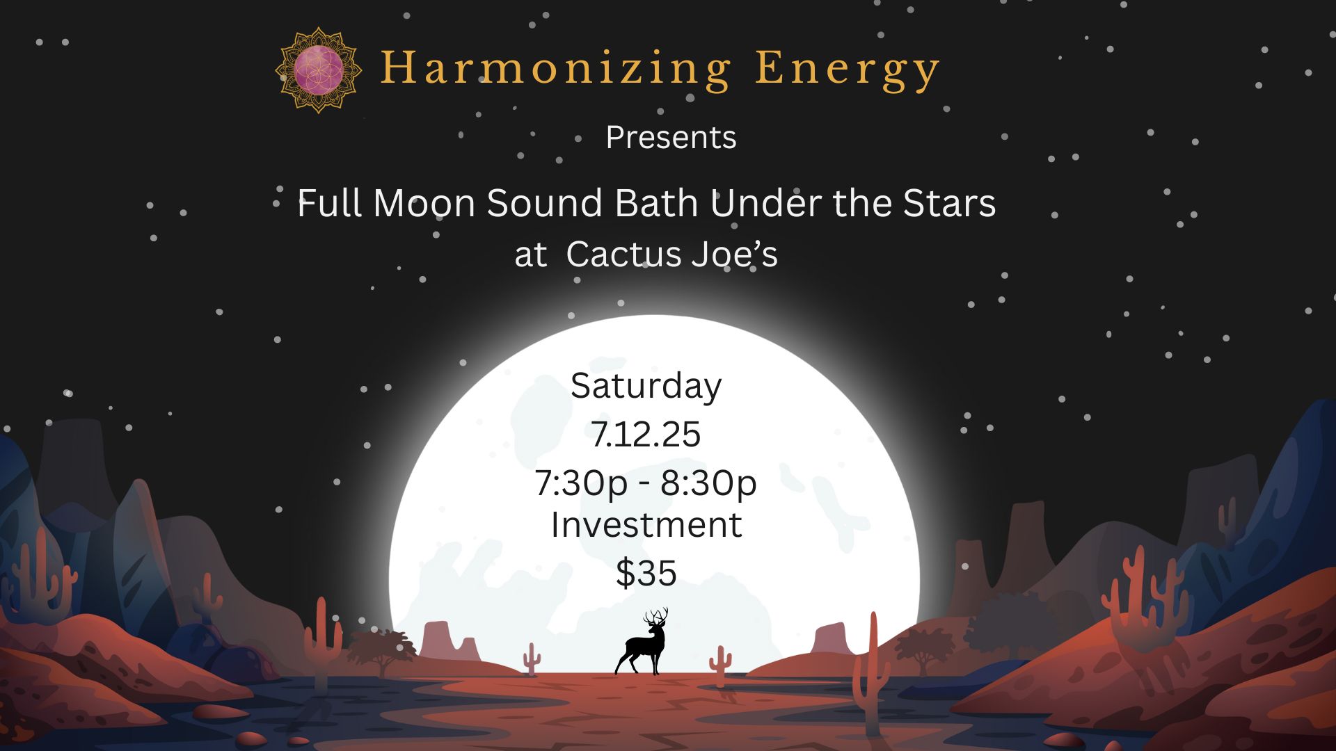 Full Moon Sound Bath Under the Stars