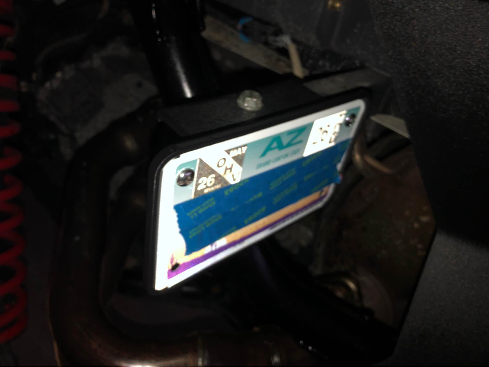 RZR PRO R License Plate Mount - Car Emblems & License Frames - Romoland ...