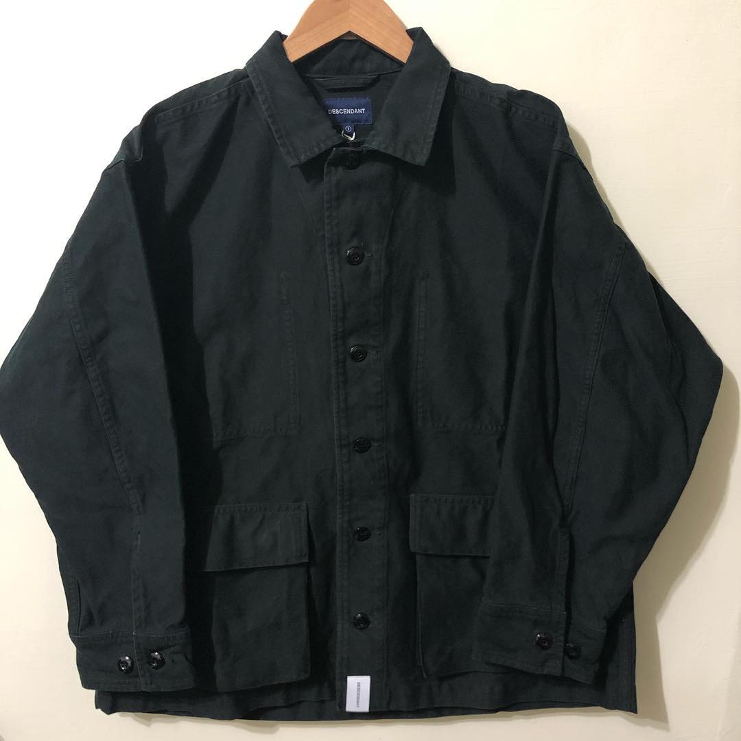 DESCENDANT DWU SATIN LS 19SS DESCENDANT DWU SATIN LS SHIRT サイズ1