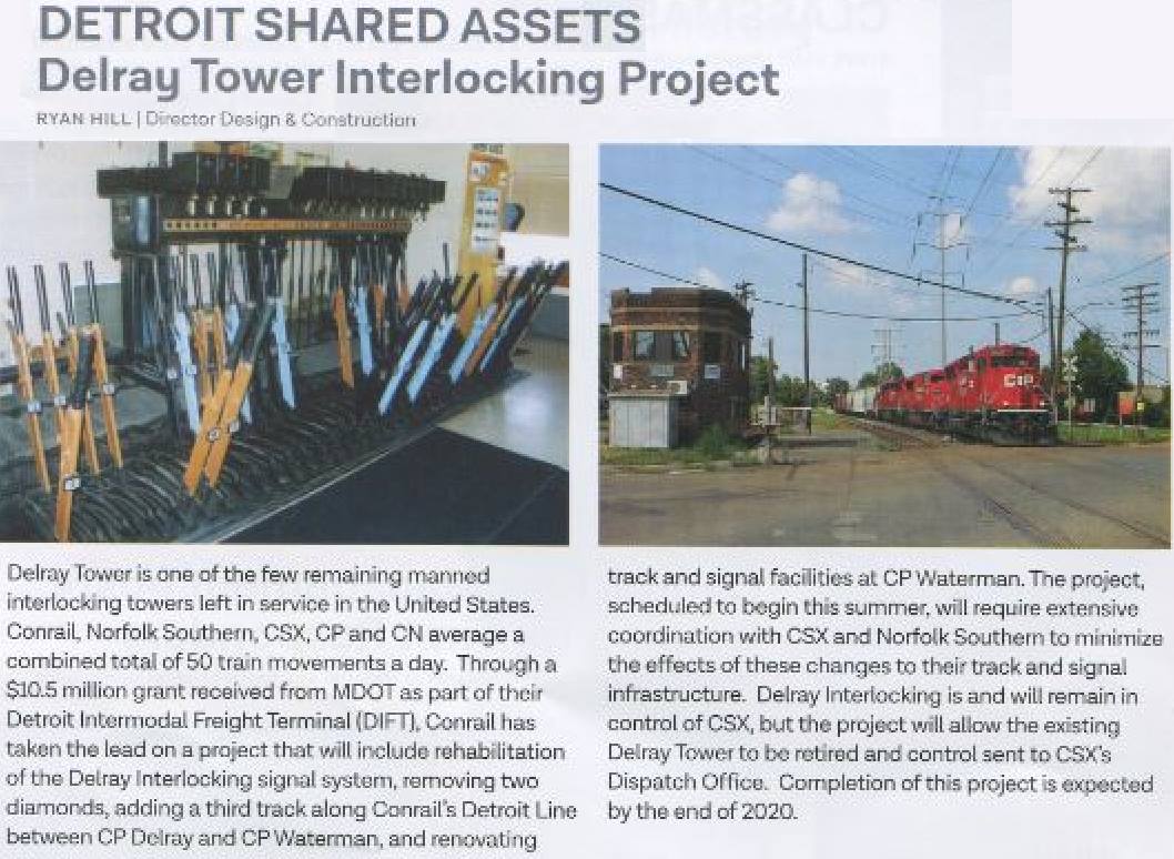 Detroit - Area Railroad History | CSX Delray Interlocking Tower ...