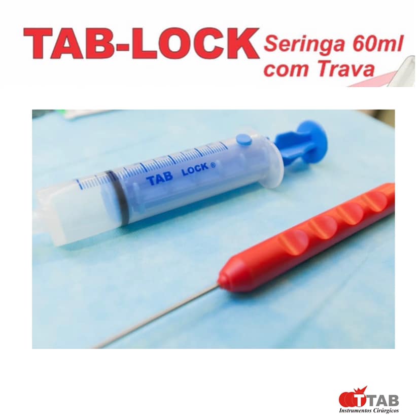 TAB-LOCK. - uma seringa... - TAB Instrumentos Cirúrgicos