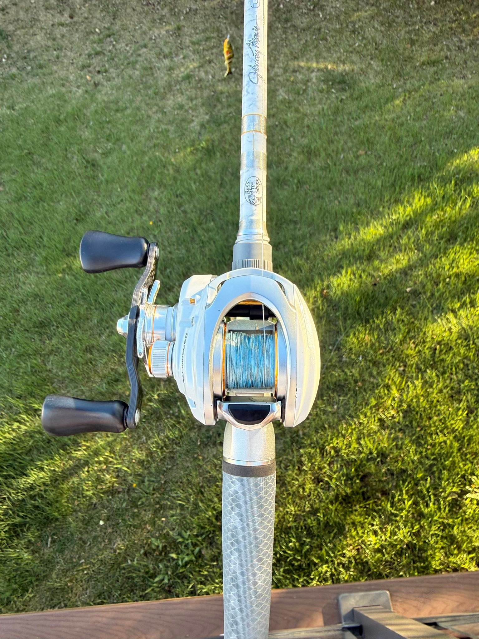 abu garcia carbon 2 piece devil spinning fishing rod 702L 5/15 Rod, 7Ft : Sports & Outdoors Brand_Lew's Abu Garcia AMBS-6500LC Ambassadeur Color:Live Pumpkinseed