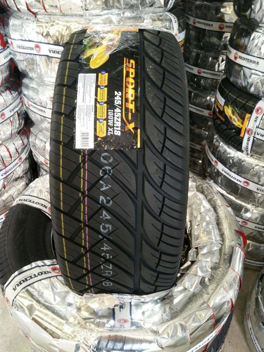 ยางราคาถูก - ยางใหม่ ลายซิ่ง Sport-X 255/50/R18 ยางปี18...