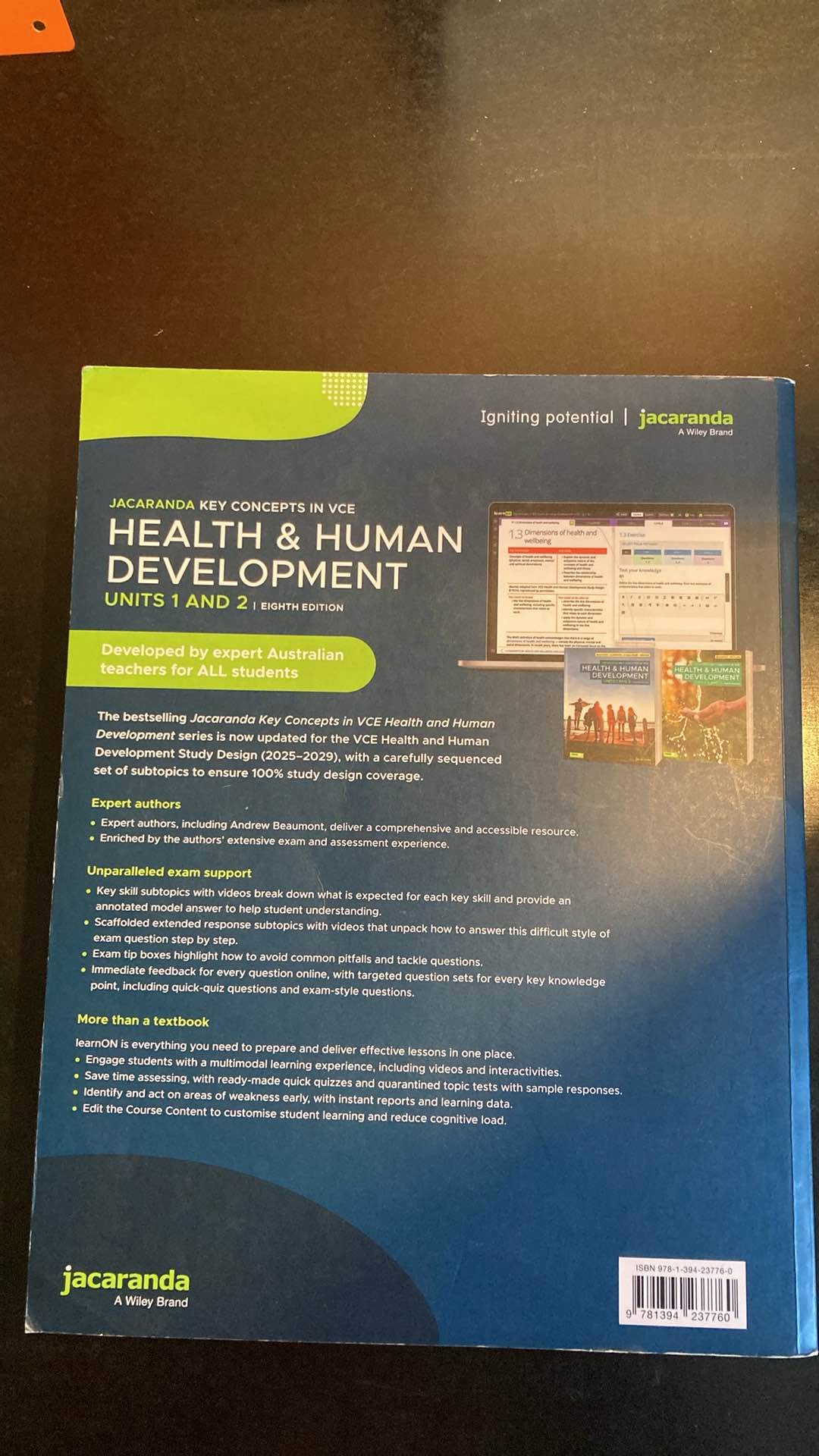 VCE Health and Human Development Textbook units 1 and 2 - Books, Movies ...