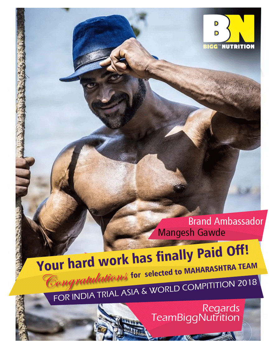Bigg Nutrition - Congratulations to Mangesh Gawde brand... | Facebook