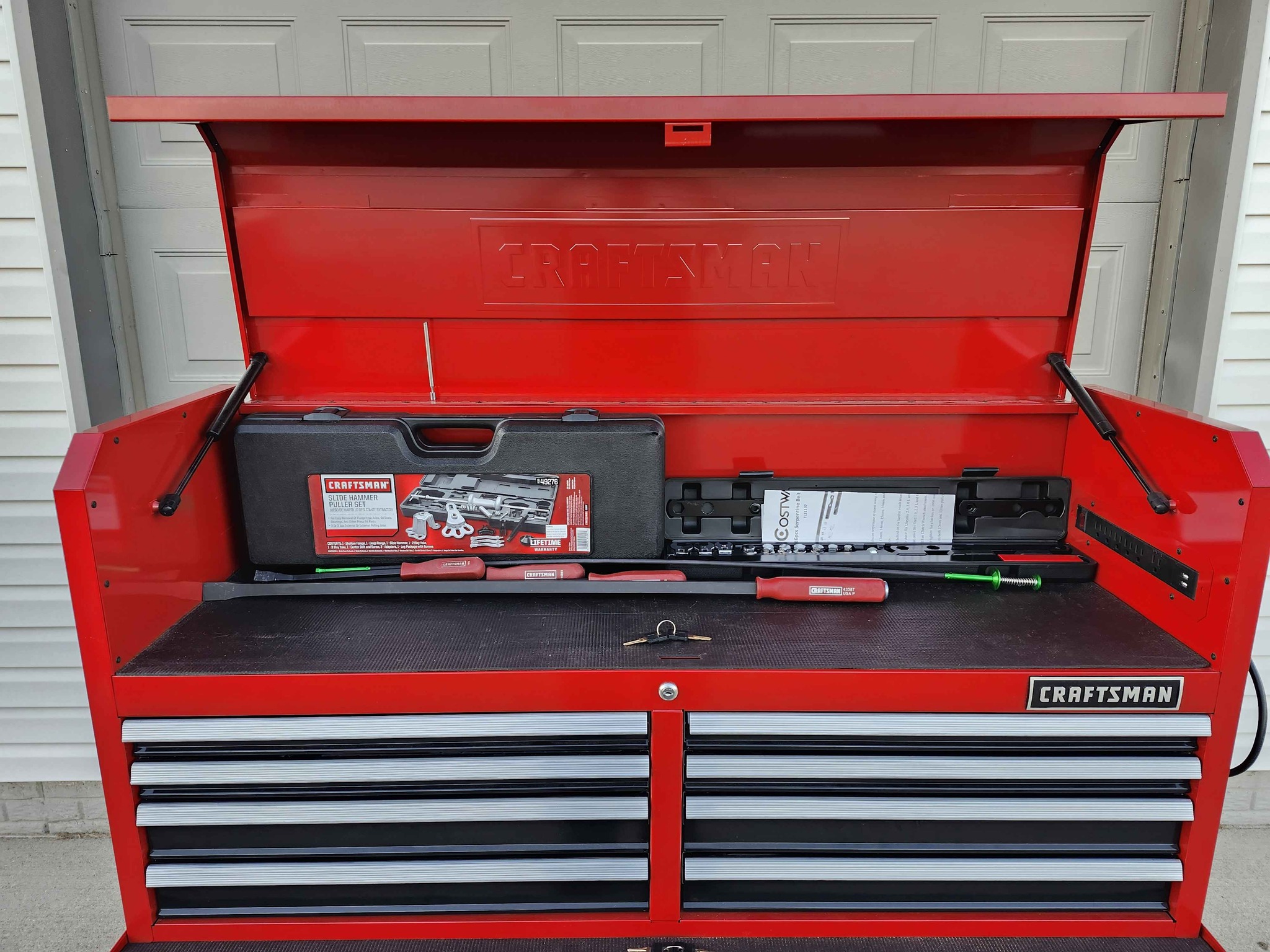 Craftsman FULL STACK tool box FULLY LOADED mostly brand new Craftsman ...