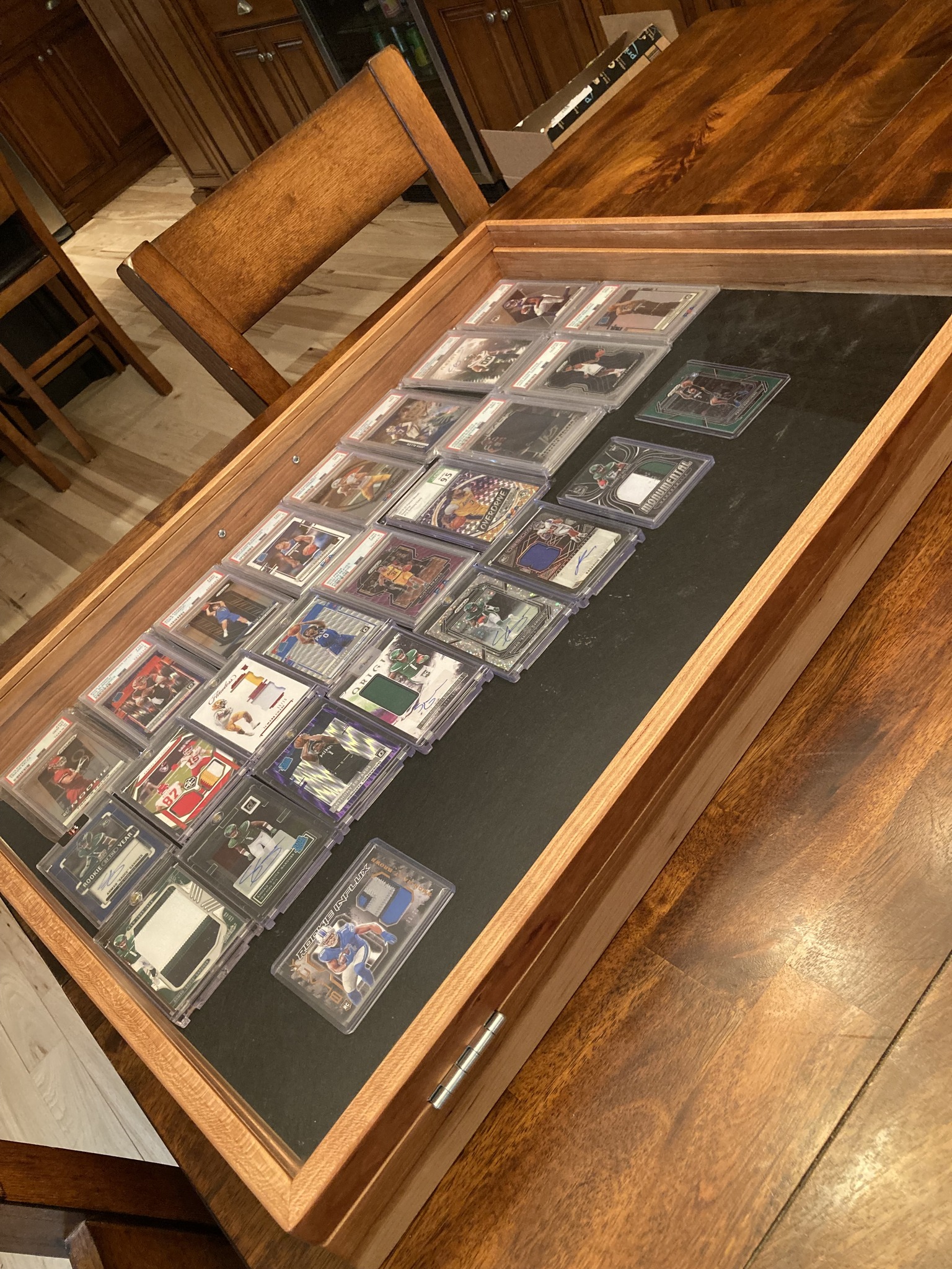 diy card display case Sports Trading Card Storage Box,Baseball Card Display Case,with UV Protection ,Lighted Strip (Card Not Included) for Football Basketball Hockey Game and ComicTrading Card. : Sports & Outdoors do it yourself card display