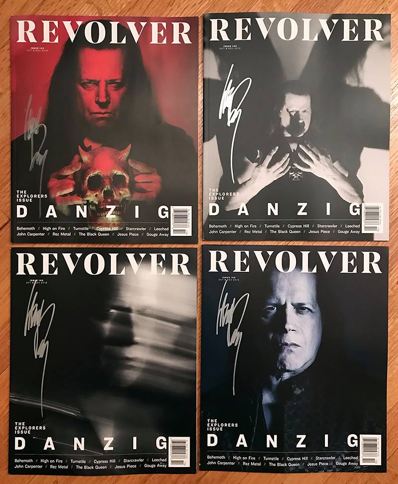 DANZIG - 7th House - One of eight signed sets by Glenn Danzig. REVOLVER ...