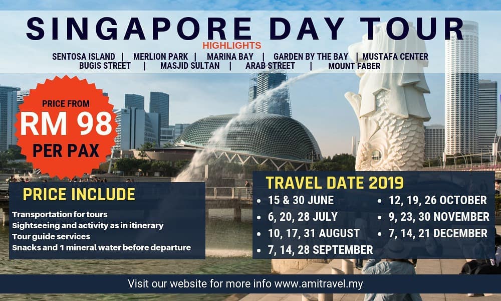 Al Masyhur International Travel Tours Sdn Bhd Singapore City Tour By Bus Price From Rm 98 Price Includes Transportation For Tours Sightseeing And Activity As In