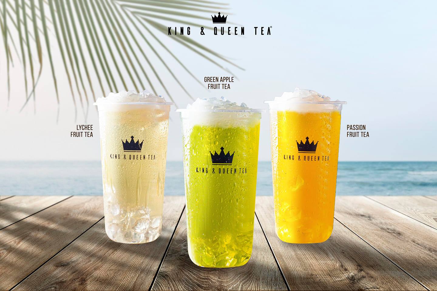Say hello to a refreshing summer with our premium fruit teas. 👑 # ...