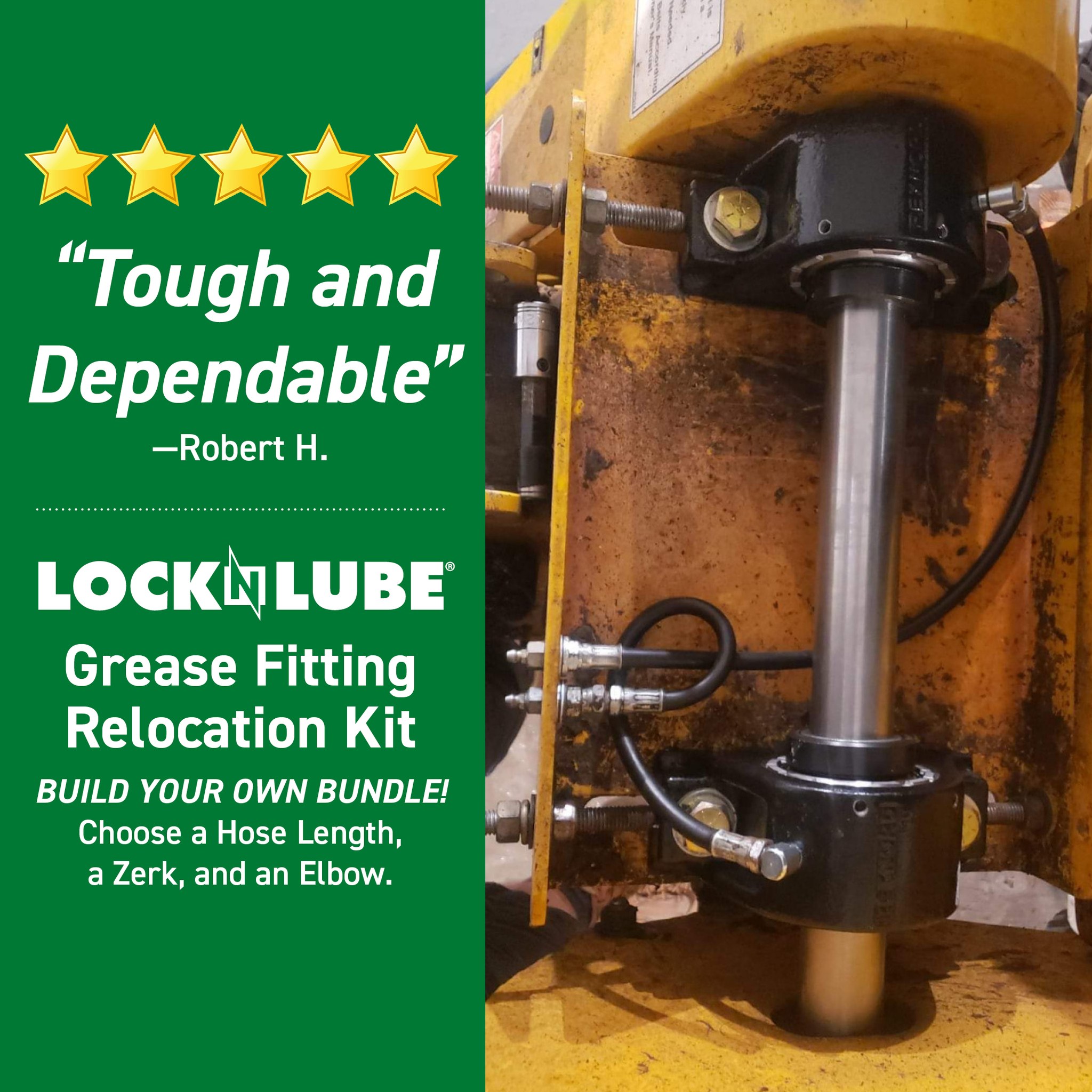 LockNLube - The #LockNLube Grease Fitting Relocation Kit replaces hard ...