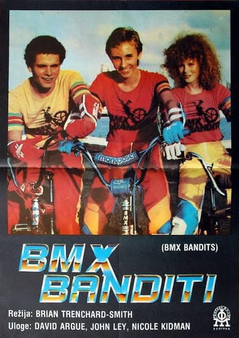 Affiche Originale De Film BANDITS - Nicole Kidman / Moto / Sport - Grande Affiche Cinéma Vintage