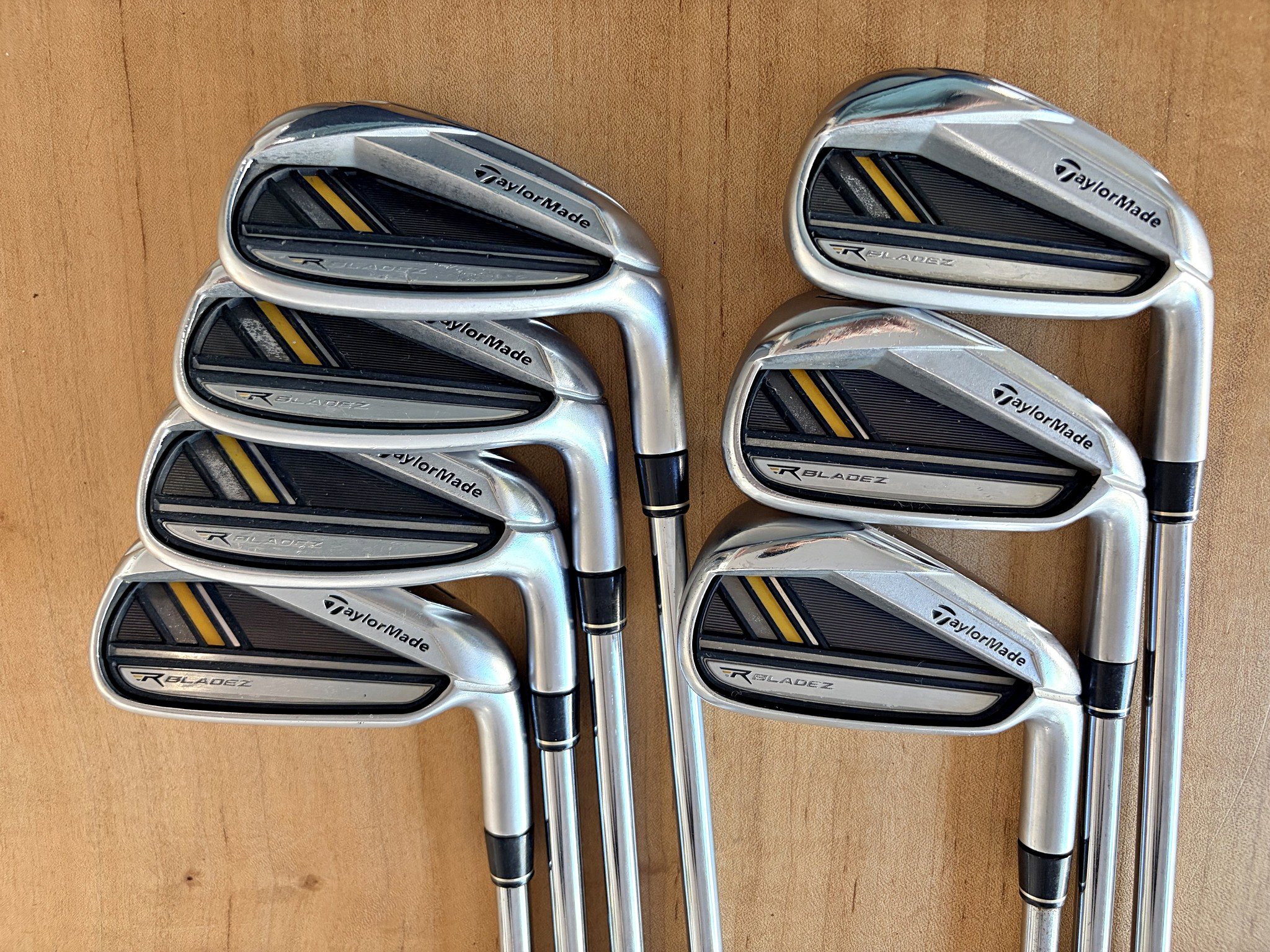 TaylorMade RBladez Iron Set 4-P (7 Clubs) RocketFuel 85g Steel Stiff RH ...