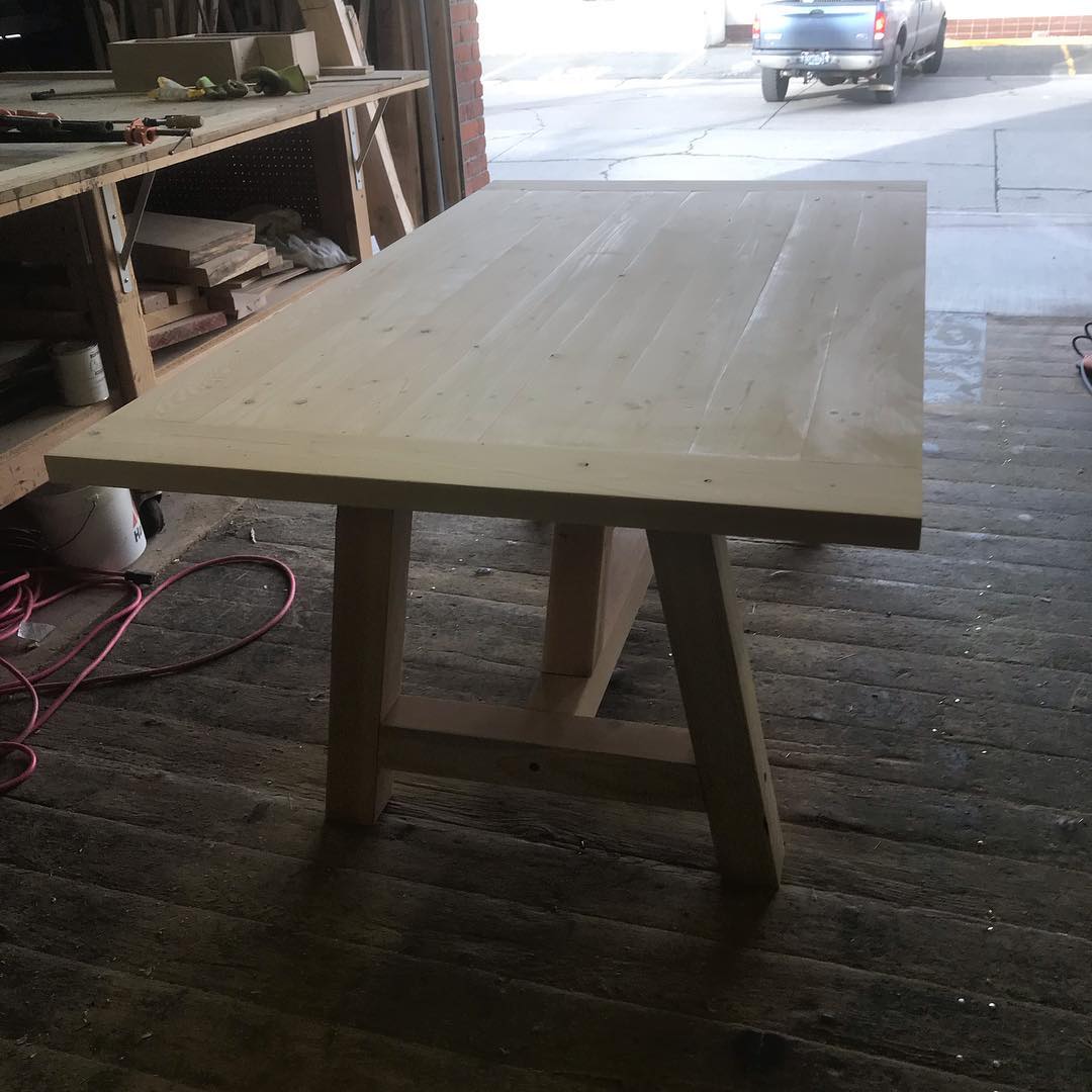 Here’s the Farm Table! Thanks... Engrained Wood Designs