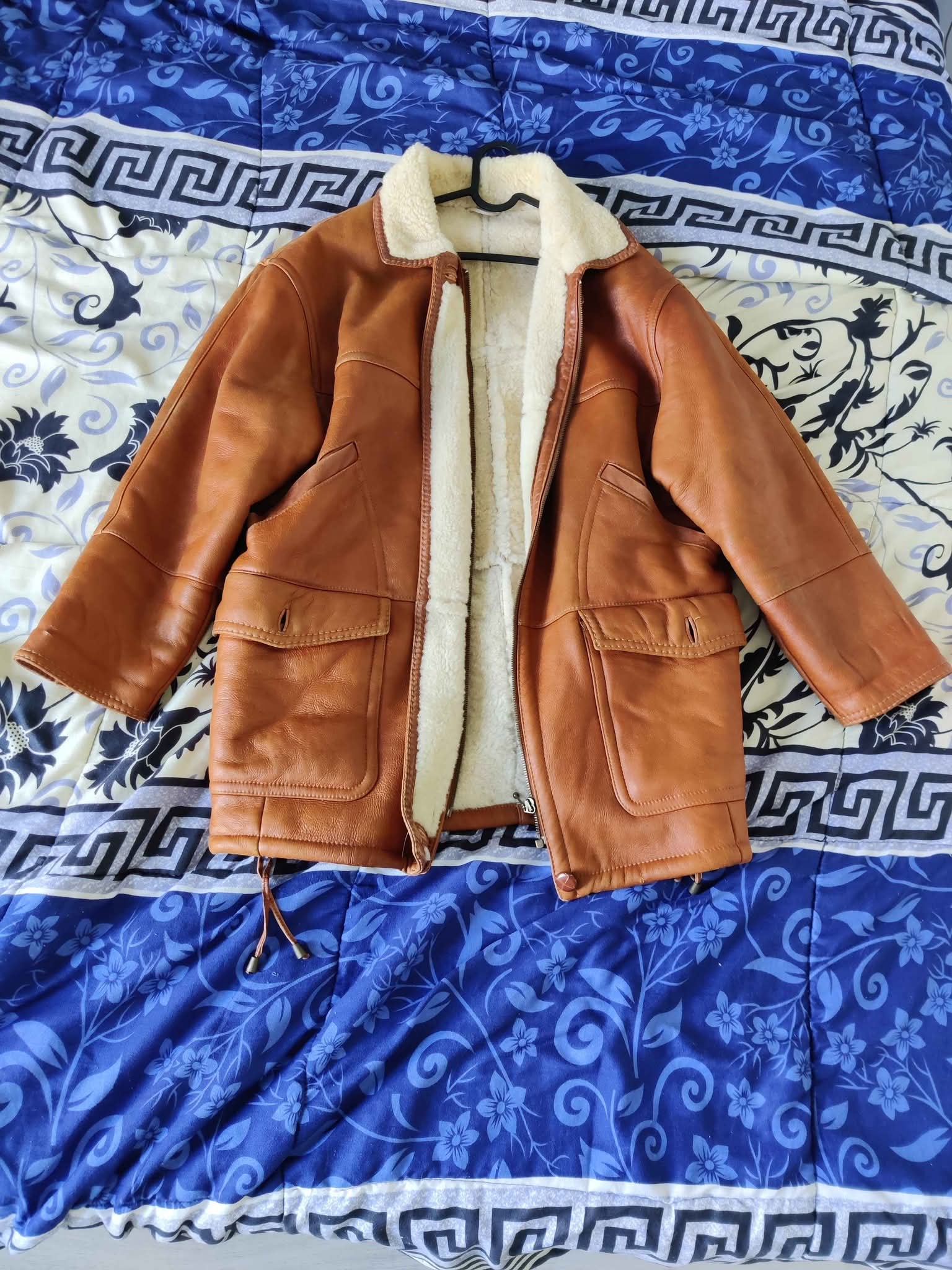 AJATAR FRIITALA, Mens vintage Sheepskin Suede Leather Shearling 