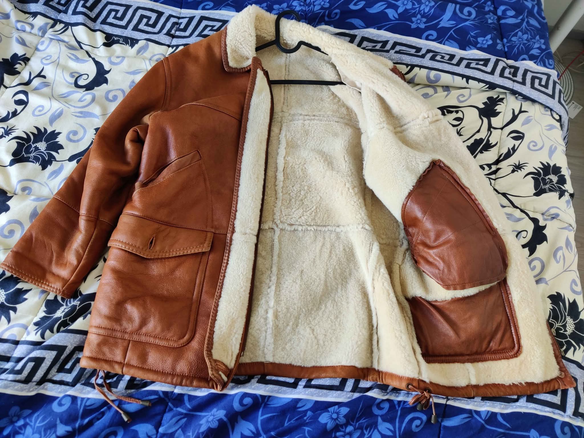 AJATAR FRIITALA, Mens vintage Sheepskin Suede Leather Shearling 