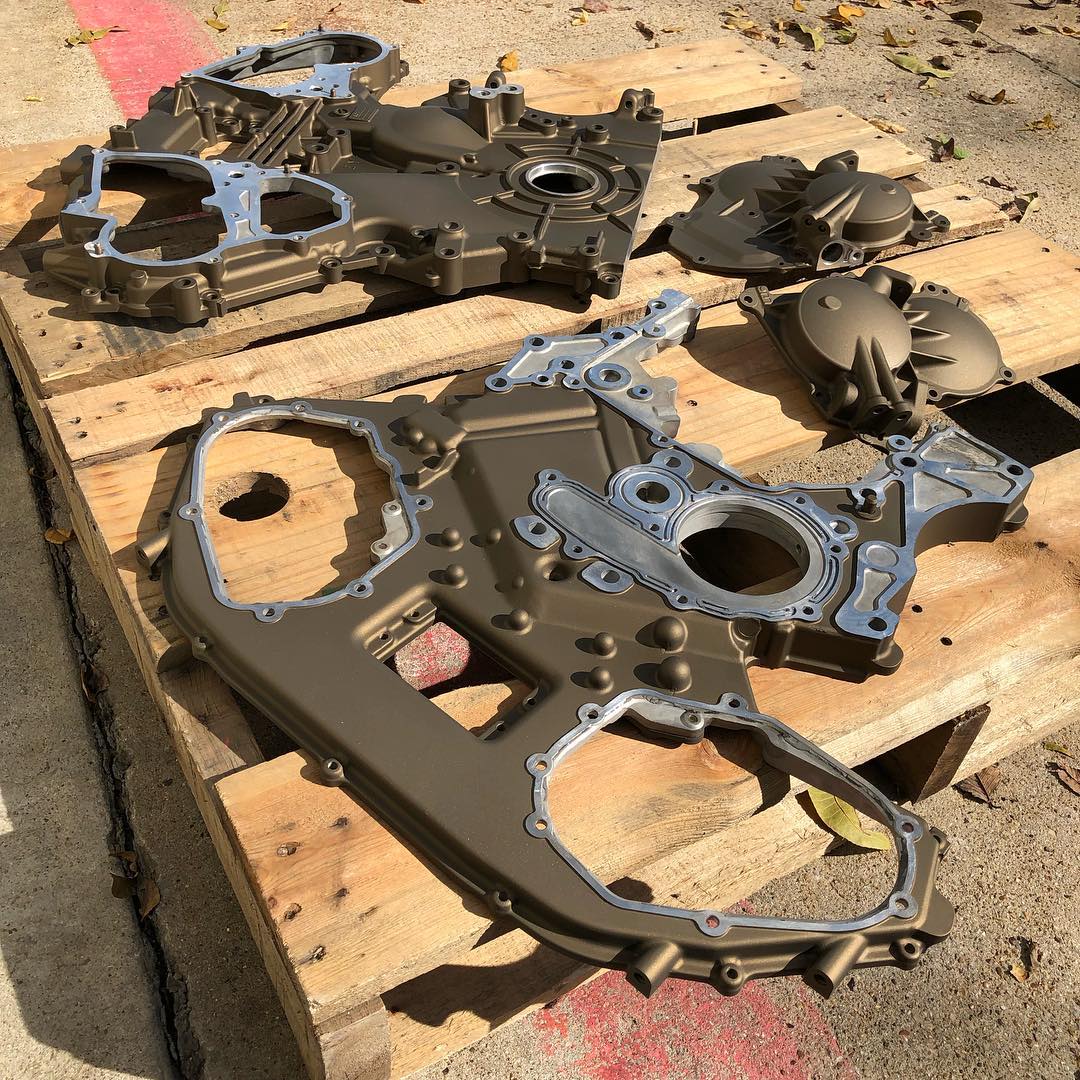 Engine cases finished in Burnt... - Unit F14 Powder Coating | Facebook