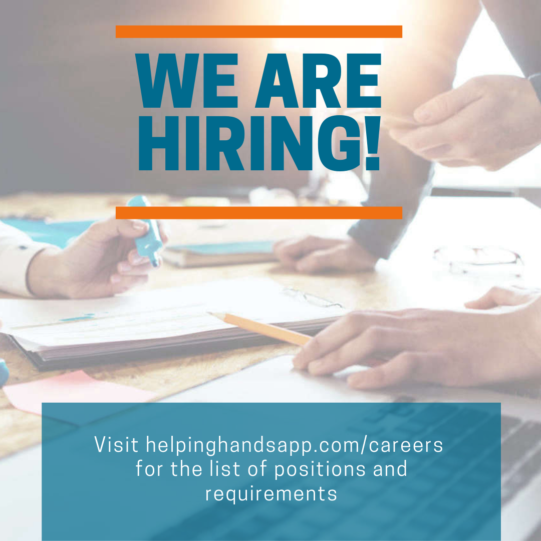WE ARE HIRING ASAP! Helping Hands is... - Helping Hands App