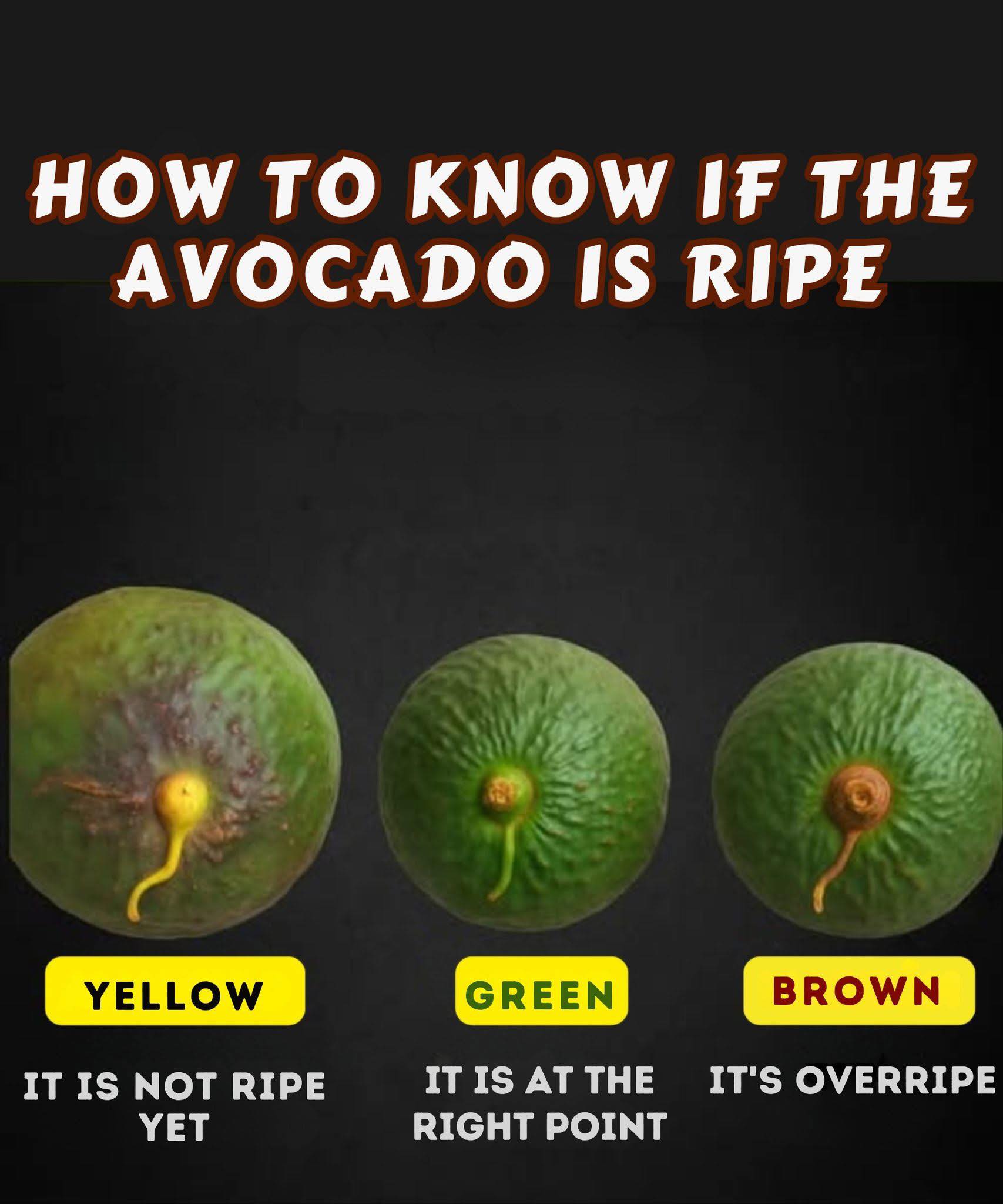 Cel - Check the Color of the Avocado Stem — It Tells You Everything! 🥑 ...
