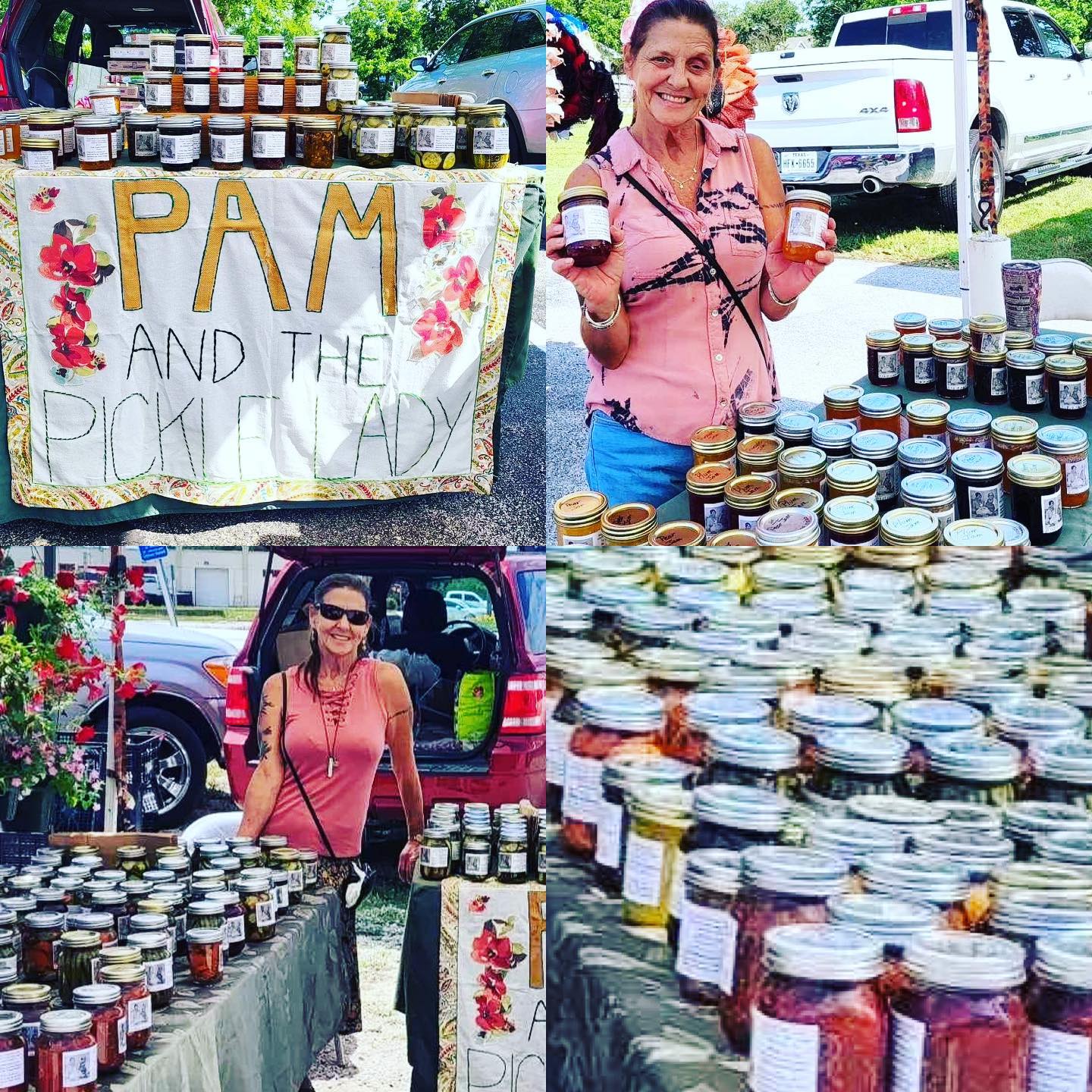 Papa's garden jams at Lampasas, TX market