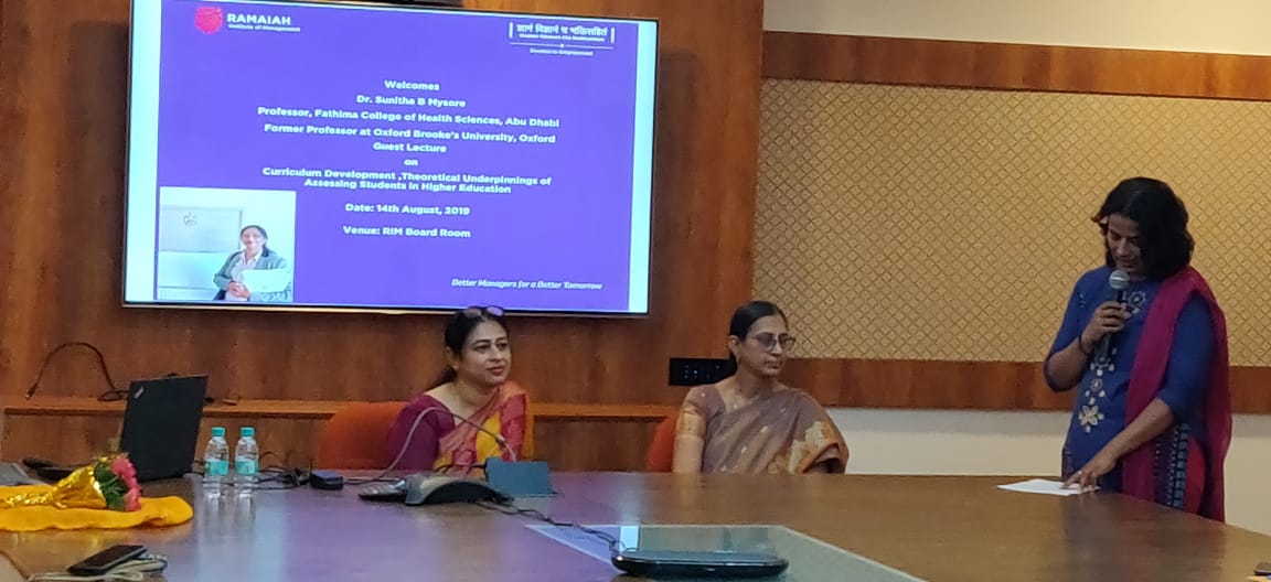 Dr. Sunitha B... - Ramaiah Institute of Management - RIM | Facebook