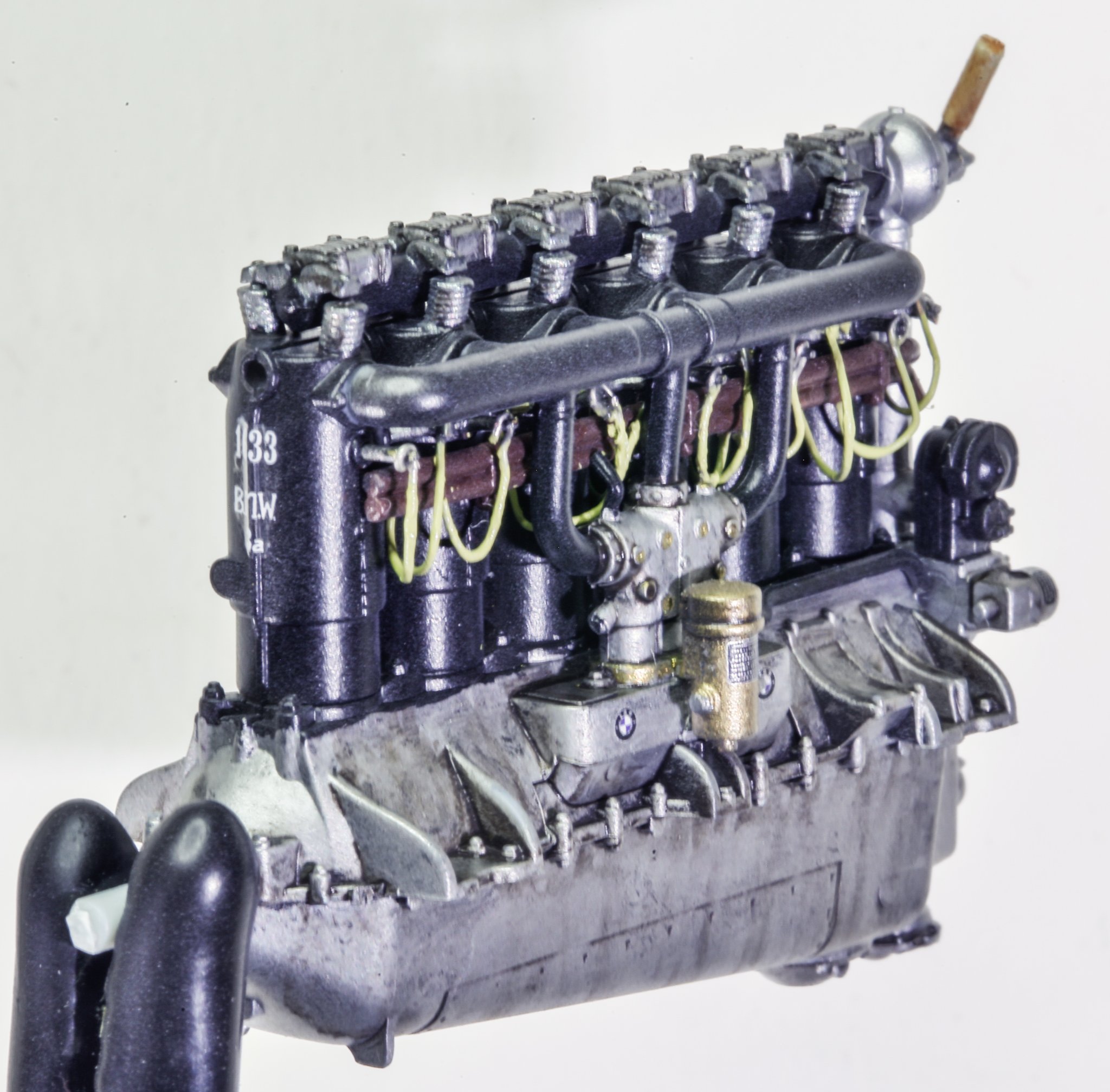 Building 1/8th scale Mercedes D.IIIa engine for Fokker D.VII model