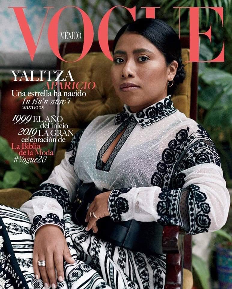 She's the first indigenous woman on the cover of Vogue Mexico.