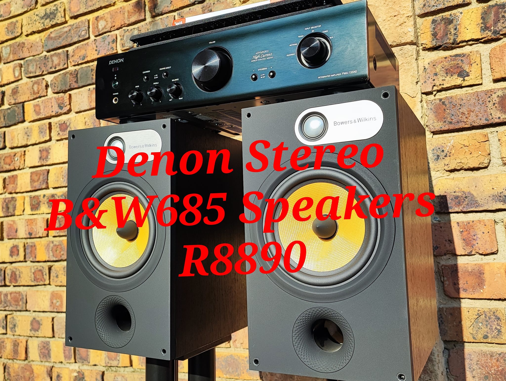 DENON And B&W685 Stereo Set Immaculate Clean Denon PMA-720AE 