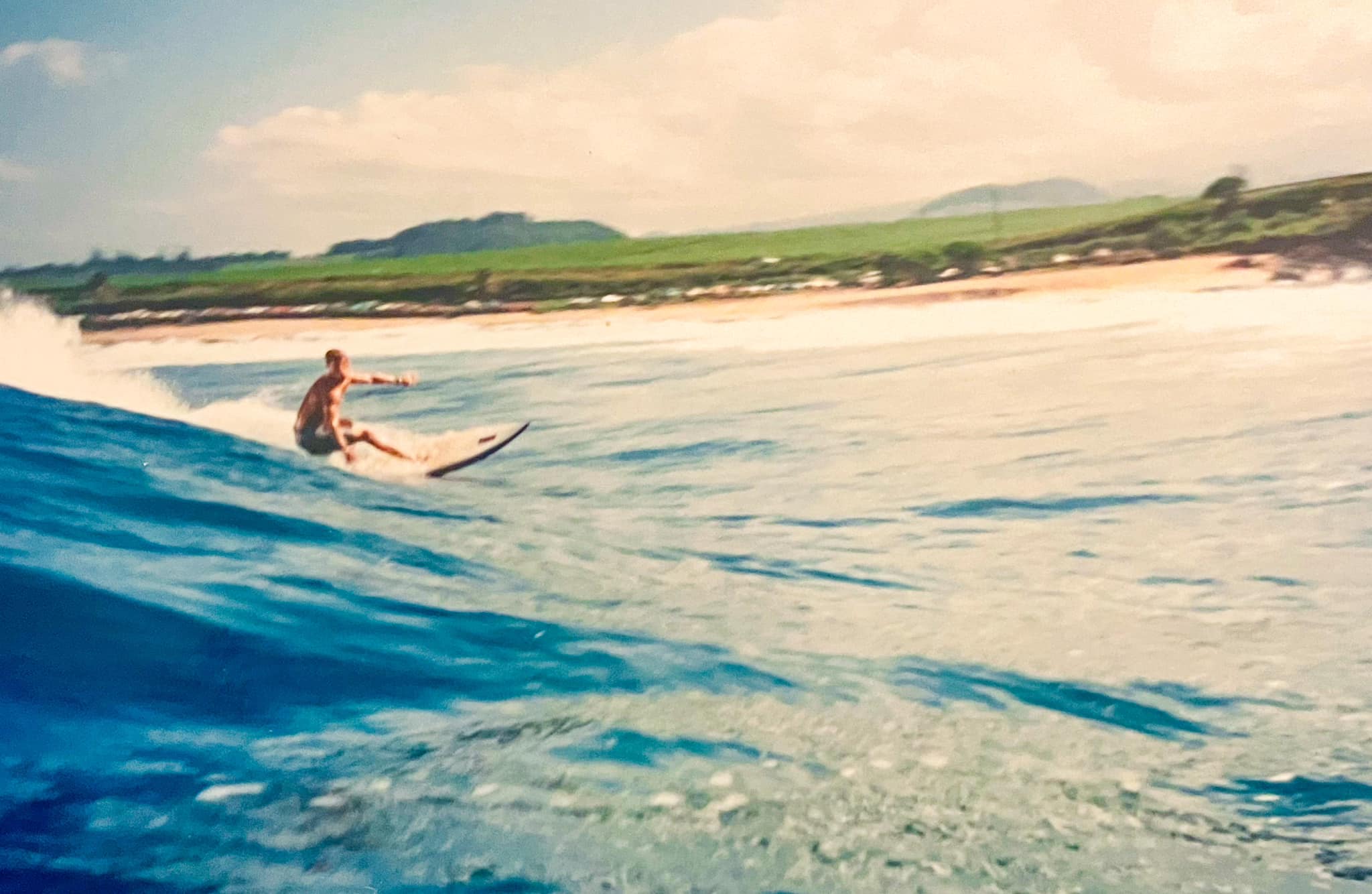 Legendary surfer Chris Webster's perfect backside bottom turn at