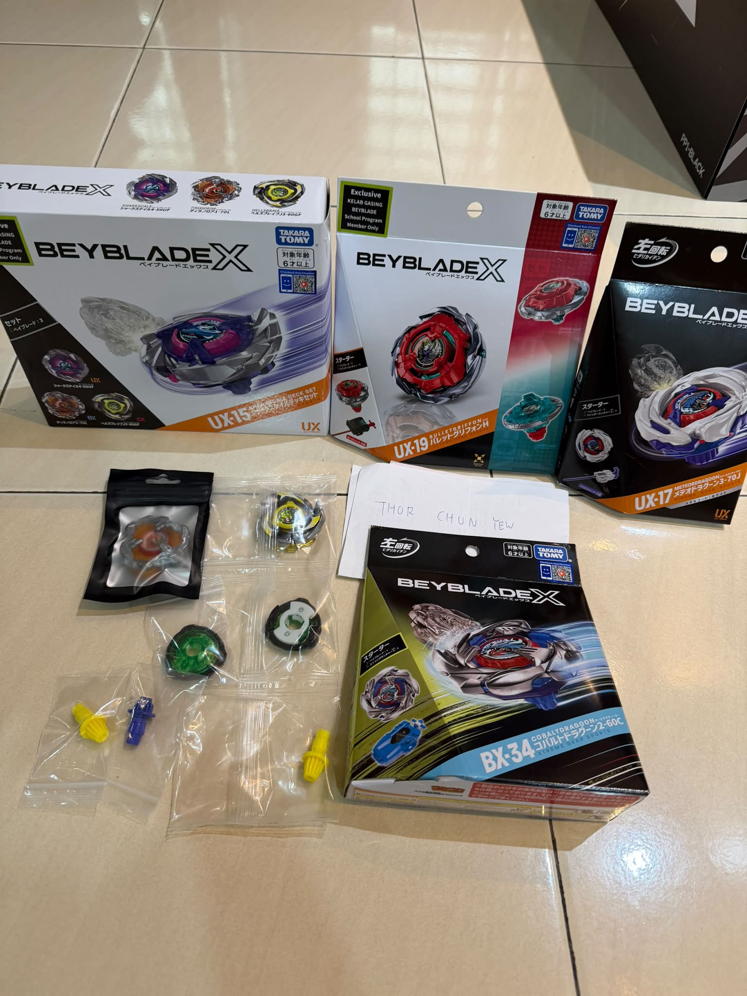Beyblade X Ux-15, Bx-35-06, and Cx-17-02 for sale in KL
