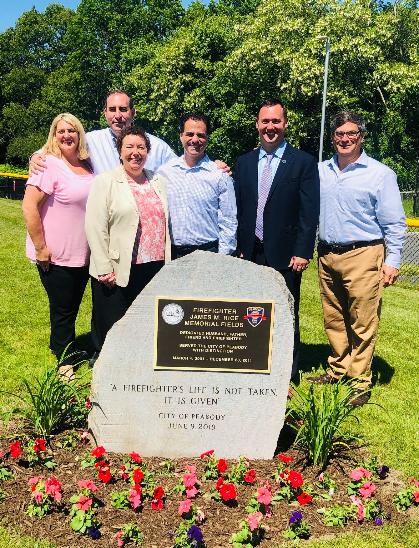 Ted Bettencourt - The dedication of the James M. Rice...